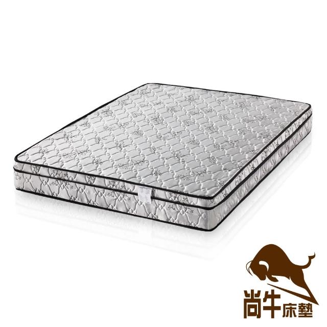 【尚牛床墊】18mm釋壓棉三線高級緹花布硬式彈簧床墊-雙人特大6x7尺