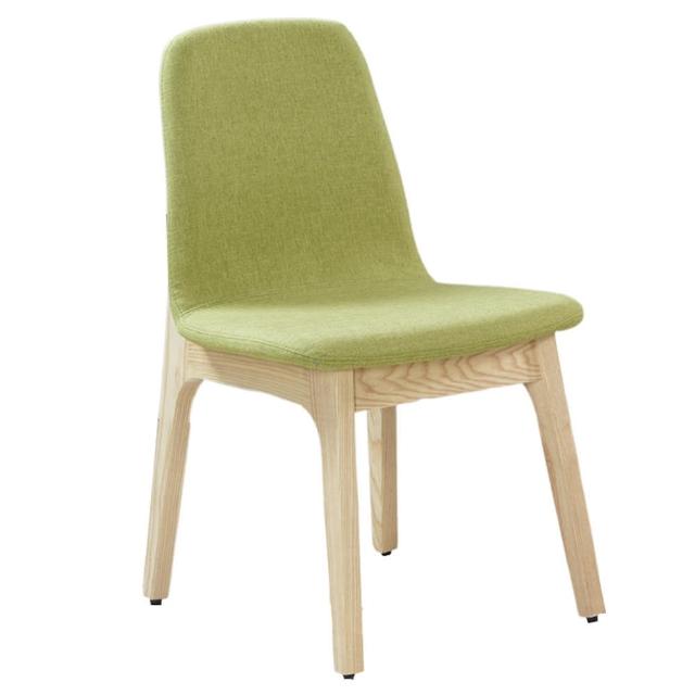 【AT HOME】葛麗絲栓木綠色布餐椅
