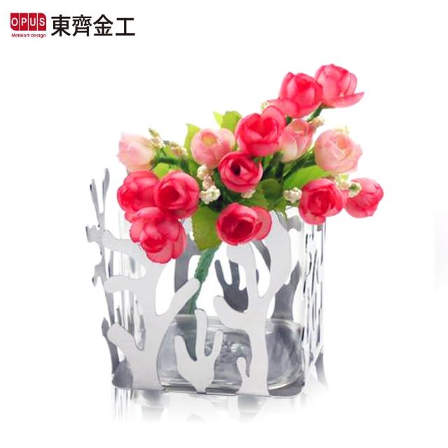 【OPUS 東齊金工】不鏽鋼藝術系列 金屬鏡面花器(珊瑚花瓶 VS012)