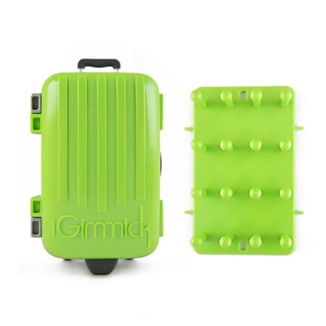 【iGimmick】3C線材收納盒- 綠色行李箱