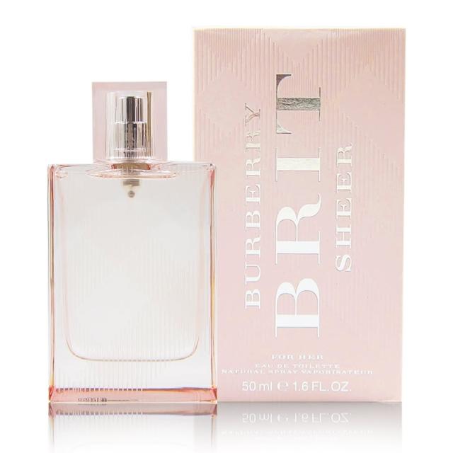 【BURBERRY】BRIT SHEER 粉紅風格 女性淡香水 50ml(附精美紙袋)
