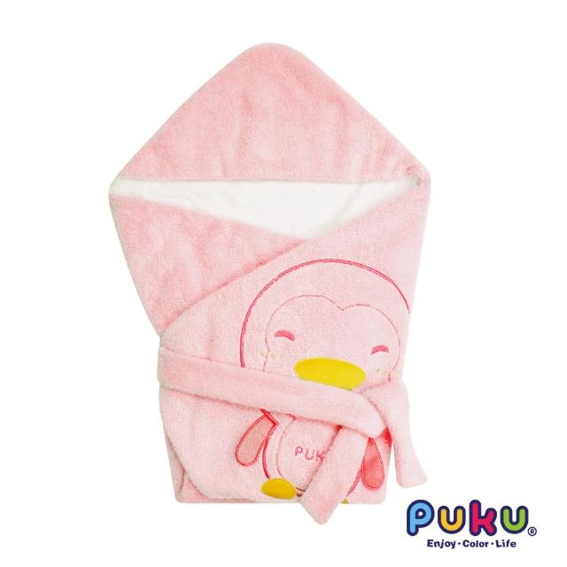 【PUKU藍色企鵝】秋冬暖暖包巾尺寸F(粉色)
