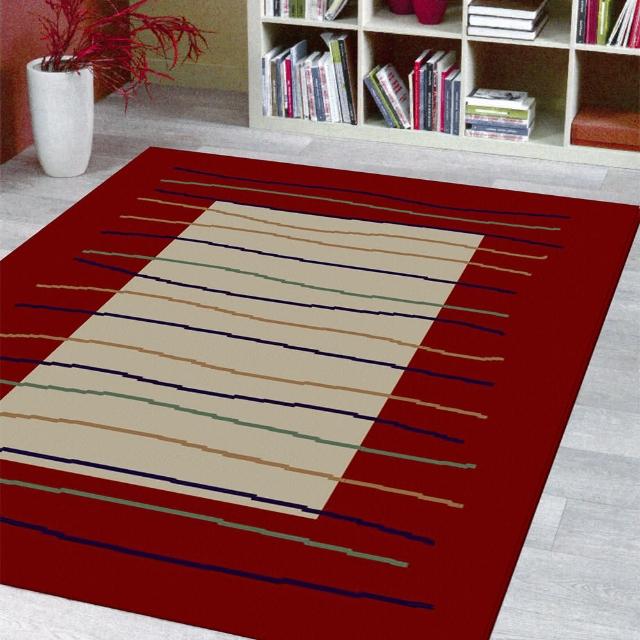 【范登伯格】瑪嘉達 輕鬆小品優質地毯-彩條(150x220cm)