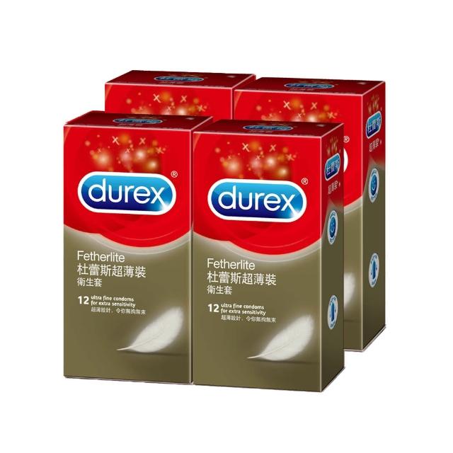 【Durex杜蕾斯】超薄裝保險套(12入x4)