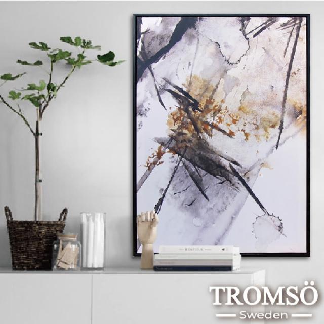 【TROMSO】時尚風華抽象有框畫-潑墨非凡-W921(抽象有框畫52X72cm)
