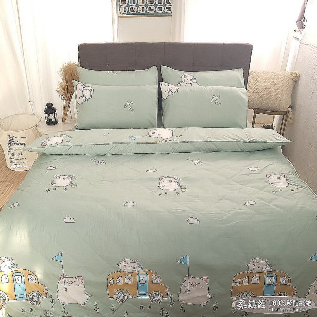【LUST寢具】新生活eazy系列-藍紅格紋 單人加大3.5X6.2--床包-枕套組、台灣製
