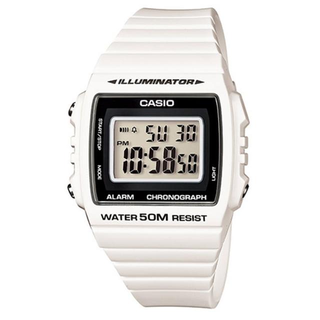 【CASIO】亮眼大螢幕數位錶(W-215H-7A) 【CASIO】亮眼大螢幕數位錶(W-215H-7A)