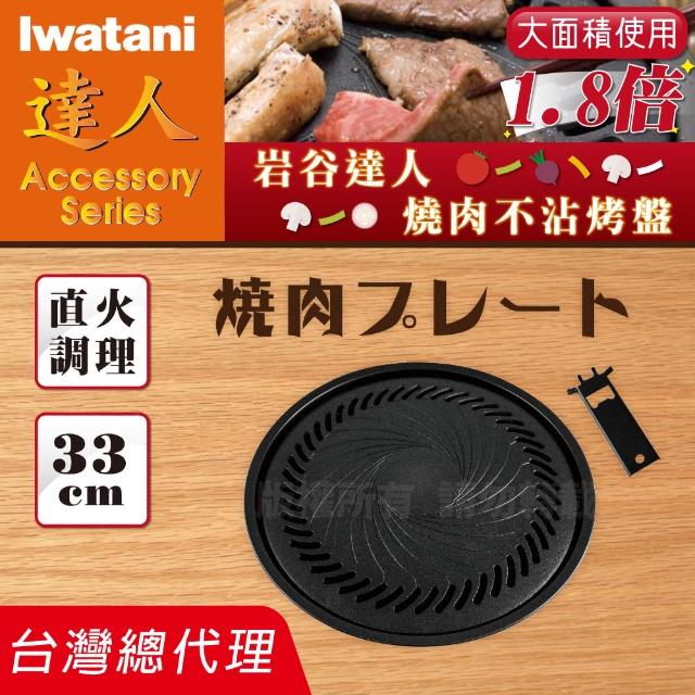 【日本Iwatani】岩谷達人燒肉不沾烤肉盤-33cm(CB-P-Y3)