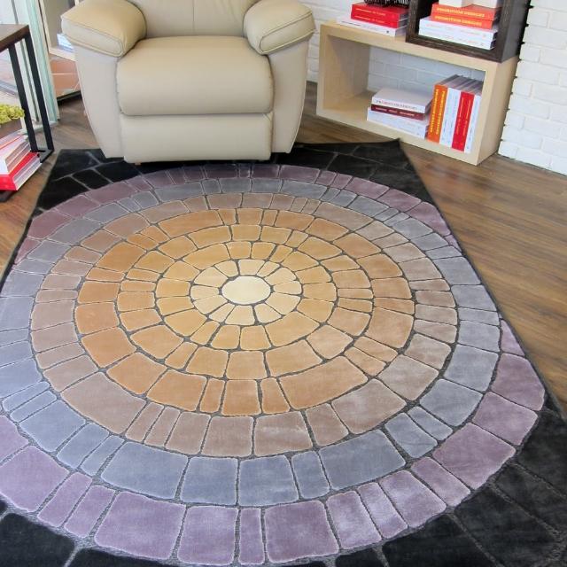 【范登伯格】法蘭斯 頂級立體雕花絲質地毯-石格(160x230cm)