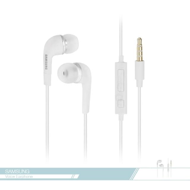 【Samsung三星】原廠 線控耳機 3.5mm各廠牌適用- 立體聲- 入耳式- 接聽鍵- 免持聽筒 - 白色款(公司貨拆售)