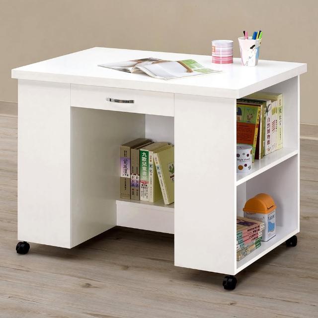 【H&D】貝莎3.5尺白色活動書桌