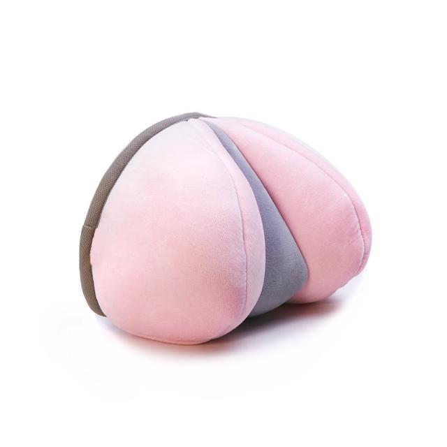 【原生良品】日系心型紓壓低反彈美頸枕-午睡枕(粉色)