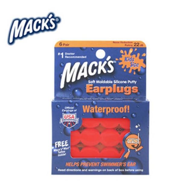 【Mack’s】美國  兒童矽膠耳塞 防噪音 飛行 游泳 適用