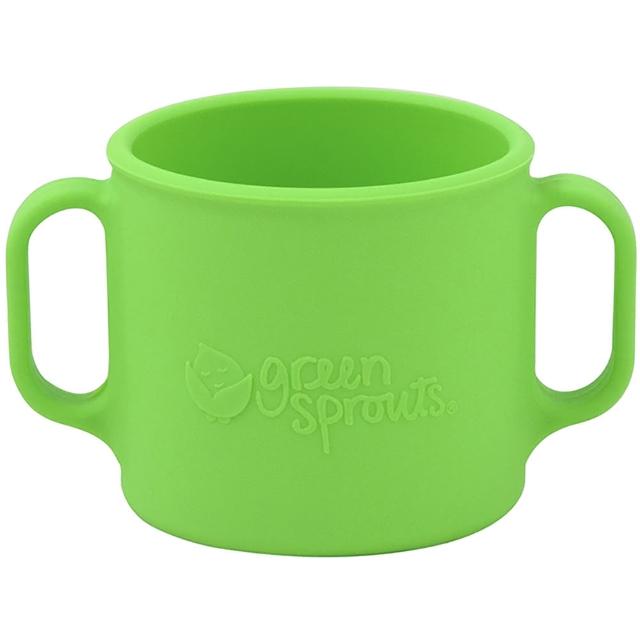 【美國green sprouts】寶寶矽膠防滑學習杯_草綠(GS144300-2) 【美國green sprouts】寶寶矽膠防滑學習杯_草綠(GS144300-2)