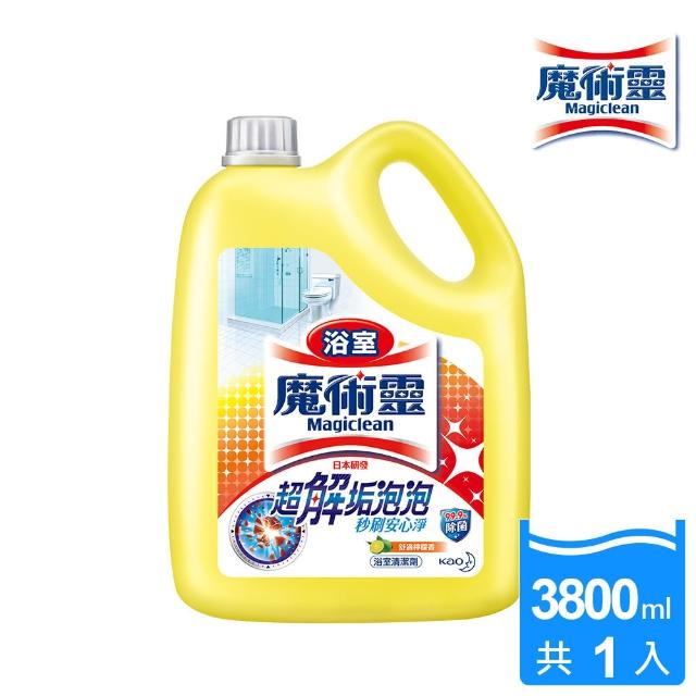 【魔術靈-新升級】浴室清潔劑 量販瓶-舒適檸檬(3800ml)