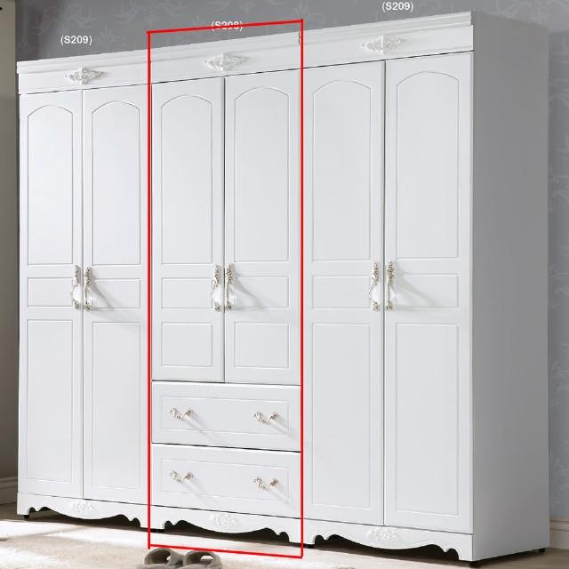 【H&D】溫妮莎歐風2.7尺二抽衣櫃