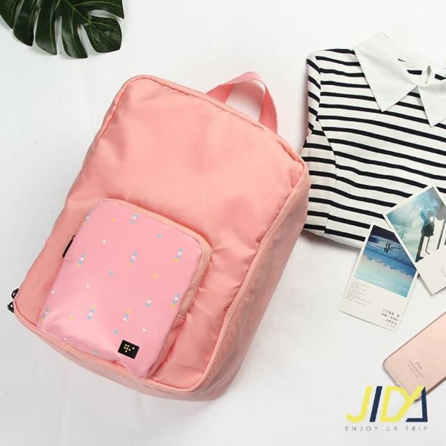 【JIDA】時尚輕旅行全方位可後背式行李袋-拉桿收納包(4色)