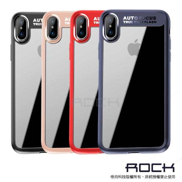 【ROCK】iPhone X 晶彩系列 抗震防摔手機保護殼