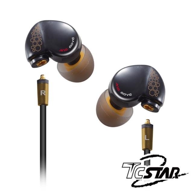 【T.C.STAR】可換線入耳式耳麥-黑色(TCE6040BK)