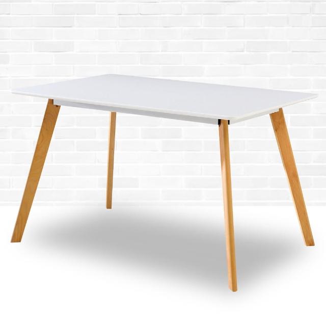 【時尚屋】堤姆4尺白色餐桌 MT7-723-1(免組裝 免運費 餐桌)