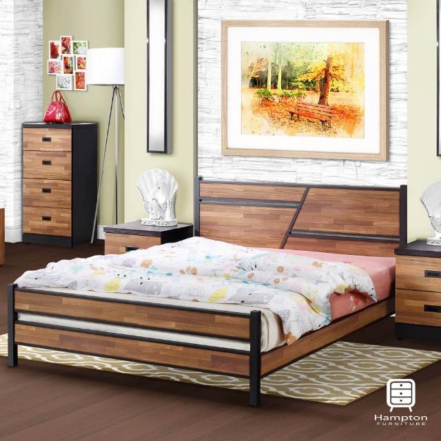 【Hampton 漢妮】柏格納系列積層木5尺雙人床-床片型(床架-床台)