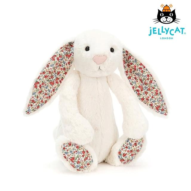 【JELLYCAT】36cm 兔子安撫玩偶(Blossom Cream 碎花白)