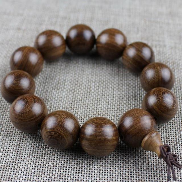 【八方開運】金絲檀木佛珠手串(20mm*12顆)