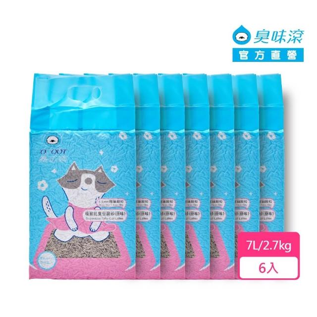 【臭味滾】極細抗臭豆腐貓砂7L /六入組