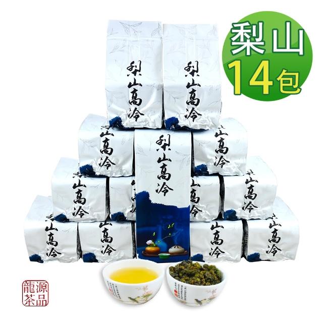 【龍源茶品】頂級梨山嫩採花香高山茶葉14包組/無焙火(150g/包-共3.5斤/烏龍茶/附提袋/可茶几冷泡茶/冬茶)