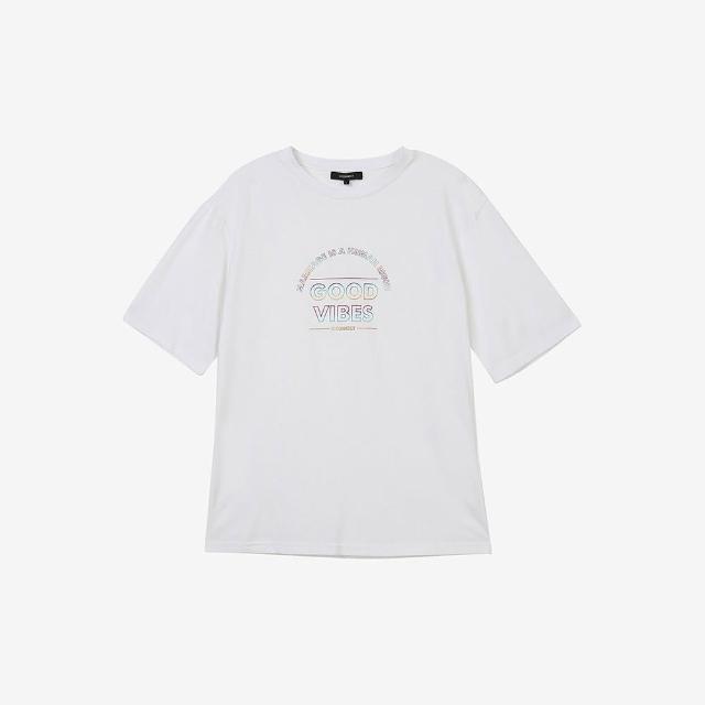 H:CONNECT【H:CONNECT】韓國品牌 男裝 - Good vibes正能量T-shirt(白色)
