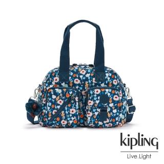 【KIPLING】牧場彩繪風格多層實用手提側背包-DEFEA