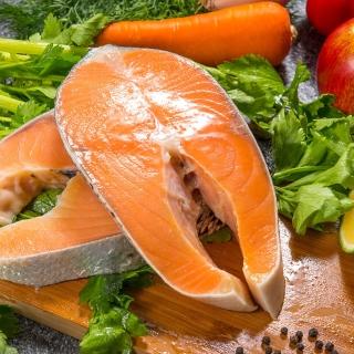 【鮮綠生活】買7送7 智利頂級鮭魚切片 共計14片(220g±10%/片)『momo老饕美味標章』 認證