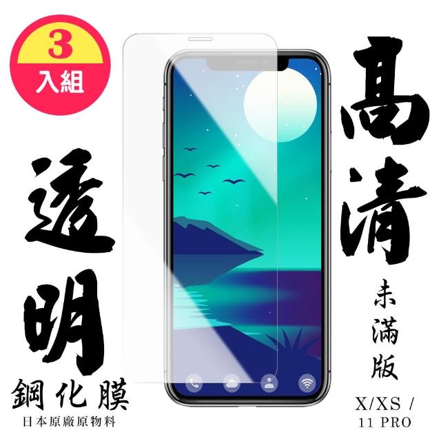 日本 旭硝子 IPhone X/ 11 PRO 透明 保護貼 三入組(iphonex保護貼 iphone11pro保護貼 iphone11pro)