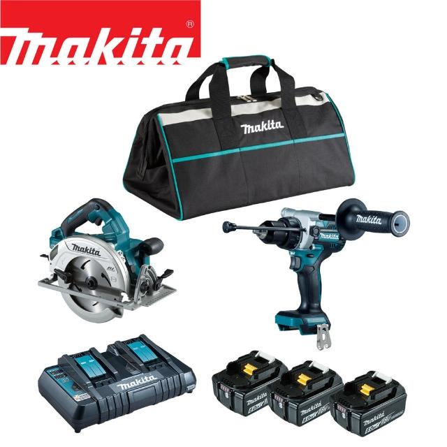 MAKITA 牧田【MAKITA 牧田】18V鋰電無刷雙機組-震動起子電鑽＋圓鋸機(DLX2442GX1)