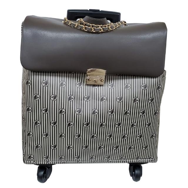 達克公爵達克公爵雙色緹花旅行箱