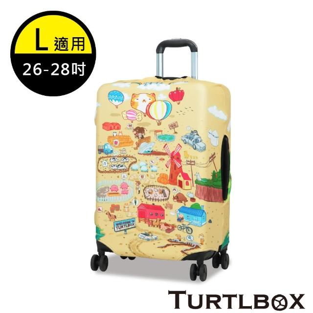 TURTLBOX 特托堡斯【TURTLBOX 特托堡斯】托運套 插扣/拉鍊造型 潛水布 託運套 防塵套 L號(設計師款 任選)