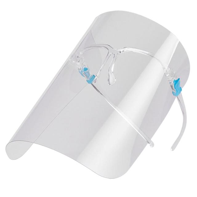 【IS】鏡架式透明防護面罩 防飛沫噴濺 10入(防疫專用)