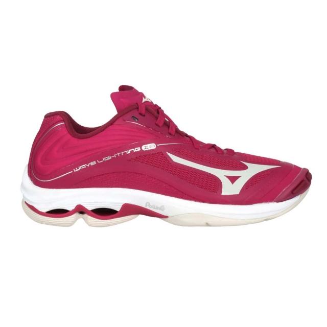 【MIZUNO 美津濃】WAVE LIGHTNING Z6 女排球鞋-訓練 美津濃 玫紅紫銀(V1GC200064)