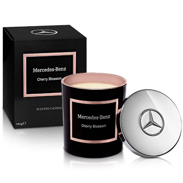 【Mercedes-Benz 賓士】櫻花綻放頂級居家香氛工藝蠟燭180g(原廠公司貨)