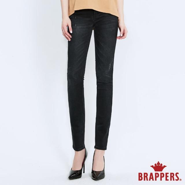 BRAPPERS【BRAPPERS】女款 新美腳ROYAL系列-低腰彈性skinny窄管褲(黑灰)