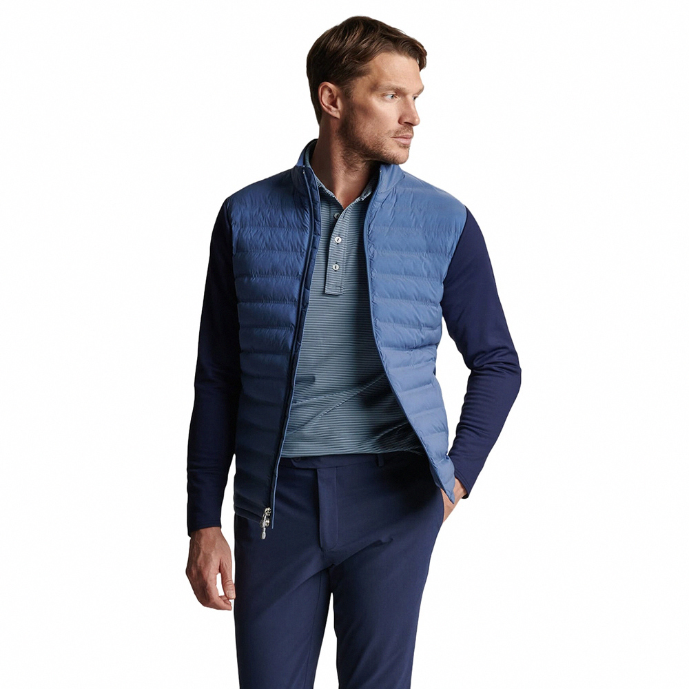 【Peter Millar】STITCHLESS BAFFLE HYBRID JACKET 男士 拉鍊外套