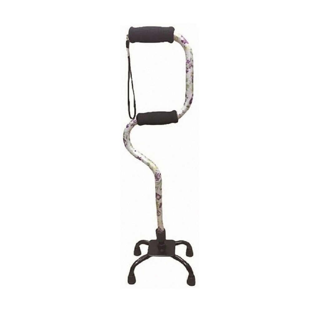 【海夫健康生活館】輔助起身 S型 花樣 四點杖 富士康醫療用手杖(未滅菌)