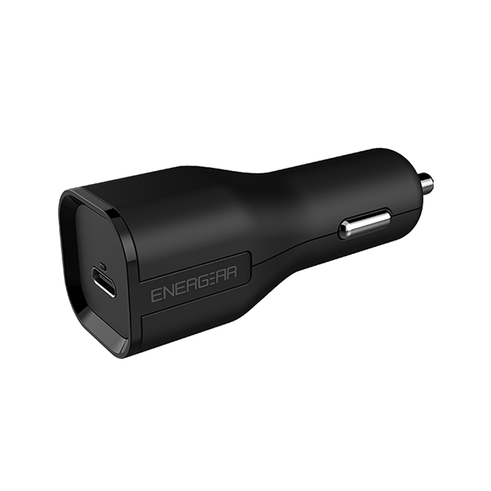 【ENERGEAR 安杰爾】27W Type-C PD車充/車用充電器(極簡黑)