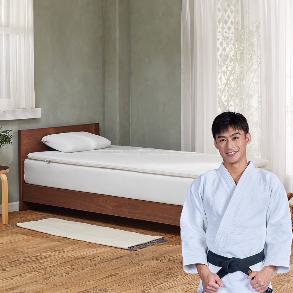 【airweave 愛維福】單人-4.0公分輕型薄墊(3D高彈力 可水洗超透氣 分散體壓 日本原裝 線上逛百貨)