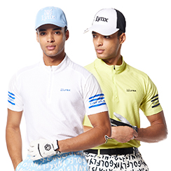 【Lynx Golf】男款合身版吸溼排汗抗UV內刷毛保暖舒適線條Lynxy字體剪裁設計長袖POLO衫(三色)