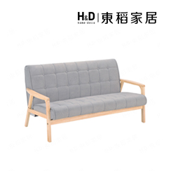 【H&D 東稻家居】卡布貓抓布三人沙發-DIY自行組裝 僅送1F(耐磨 防潑水 貓抓皮 無印風)