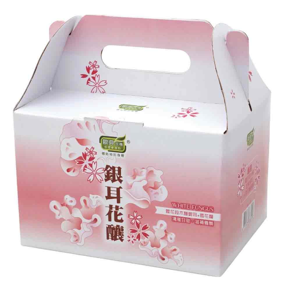 【歐典生機Odean】生機銀耳花釀180ml*12入/中秋禮盒(嚴選阿里山櫻花段頂級銀耳)