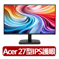 【Acer 宏碁】EK271 G 27型 IPS FHD 16:9 120Hz 護眼螢幕(VESA壁掛/FreeSync/1ms)