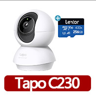 (256G記憶卡組)【TP-Link】Tapo C230 3K 500萬畫素 AI智慧追蹤 360°旋轉式 無線網路攝影機 監視器 IP CAM