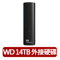 【WD 威騰】搭 無線滑鼠 ★Elements 14TB 3.5吋外接硬碟(WDBBKG0140HBK-SESN)